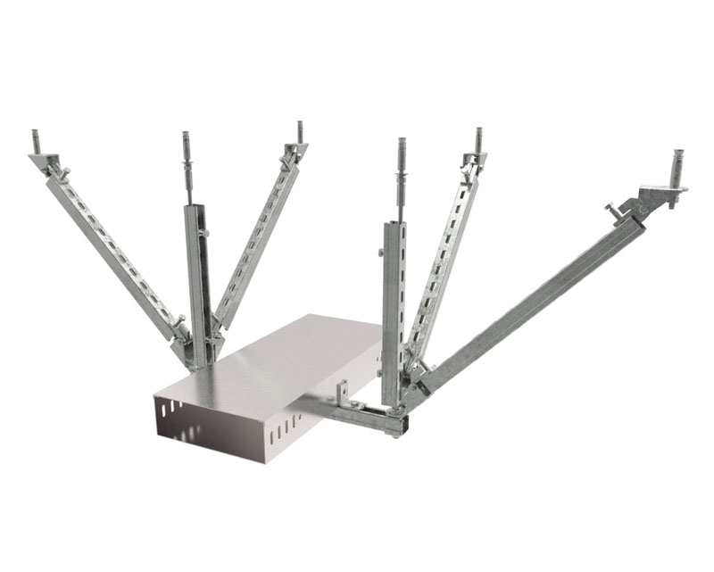 電纜橋架雙向抗震支架